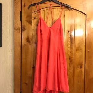 Express tangerine sun dress